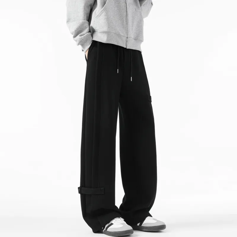 HOKLV Knitted Sports Pants Unisex White Heather Gray-24