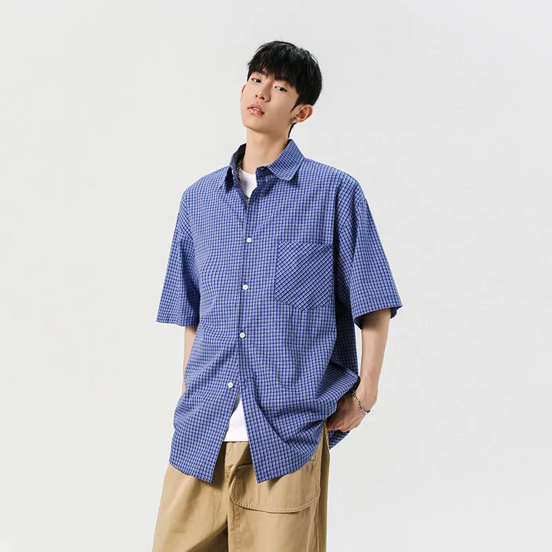 HOKLV Shirts Unisex Colorful Blue-4