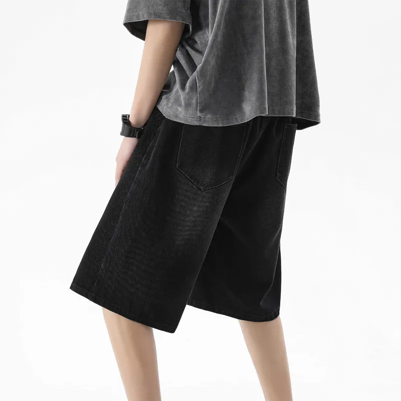 HOKLV Denim Shorts Unisex-10