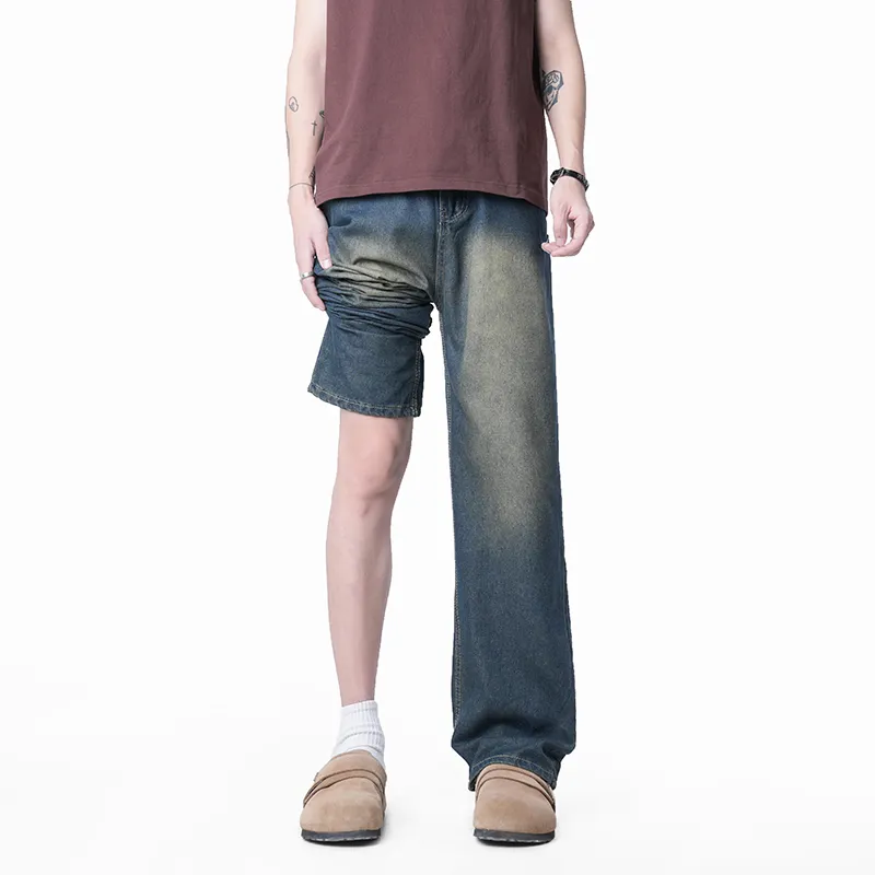 HOKLV Jeans Unisex-9