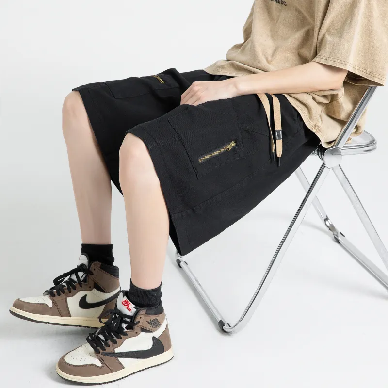 HOKLV Denim Shorts Unisex-11