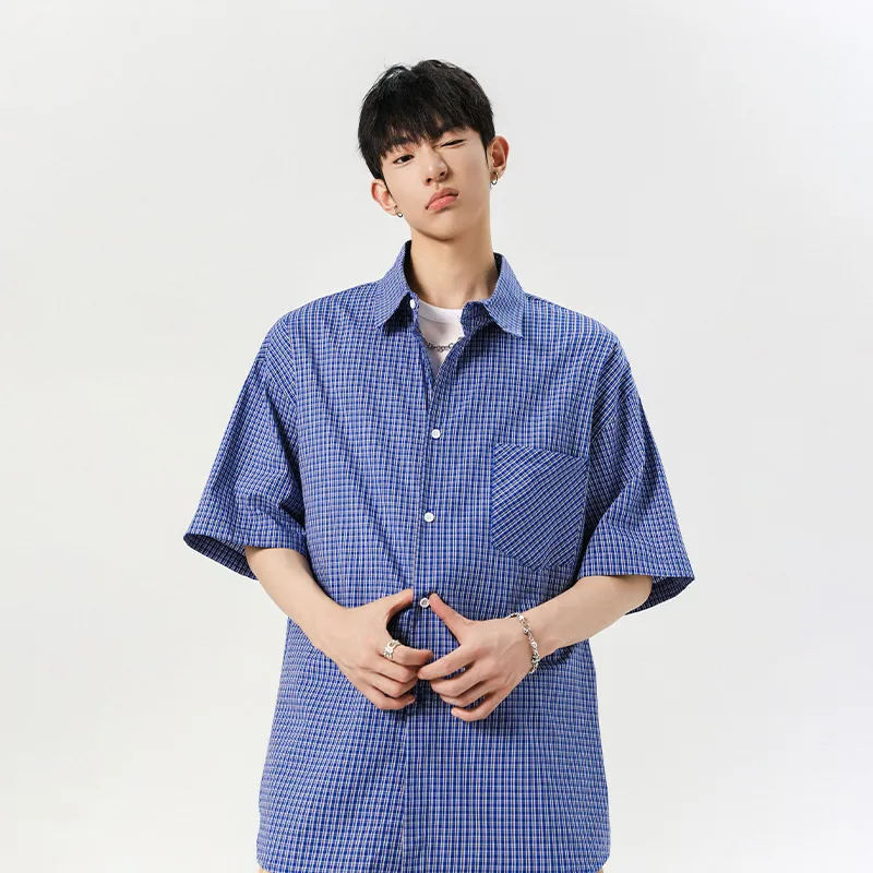 HOKLV Shirts Unisex Colorful Blue-3
