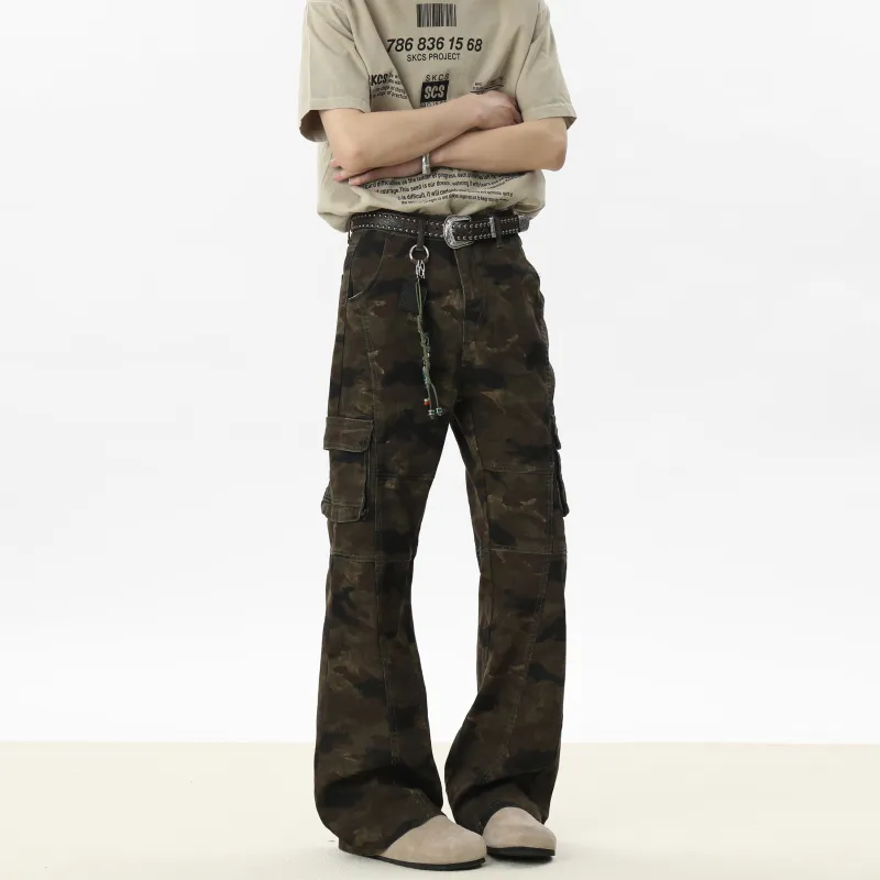 HOKLV SS25 Jeans Unisex Jungle Camouflage-4