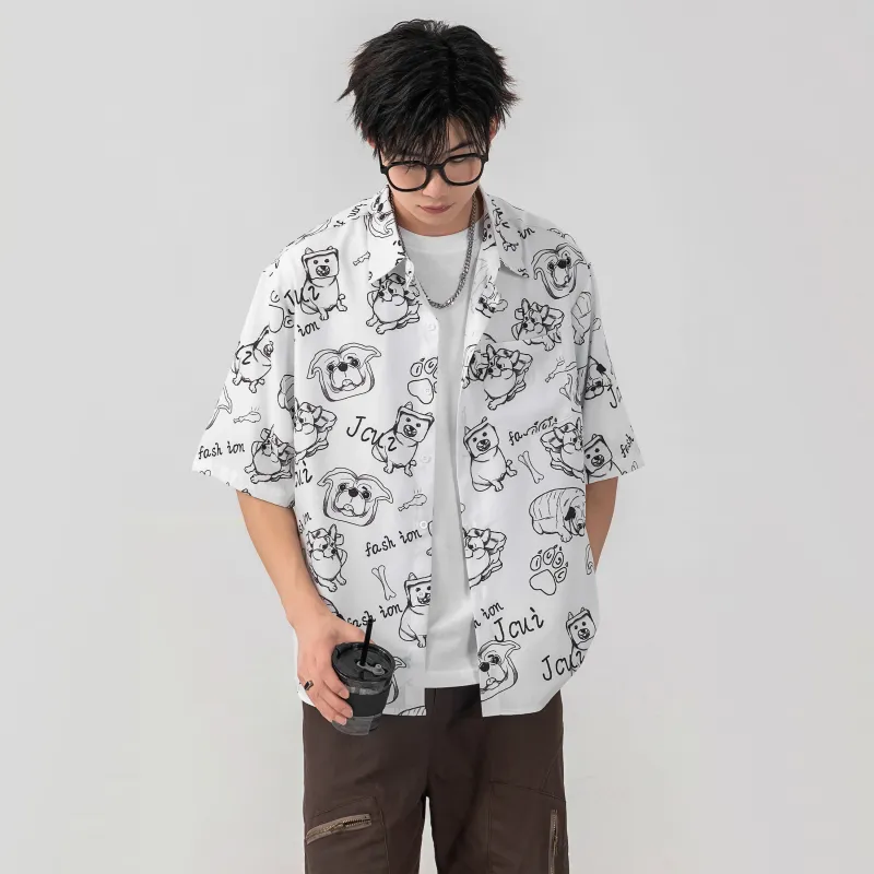 HOKLV Shirts Unisex White-3