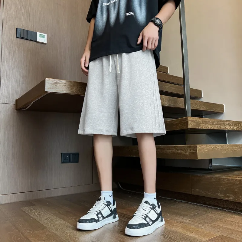 HOKLV Casual Shorts Unisex Black-7