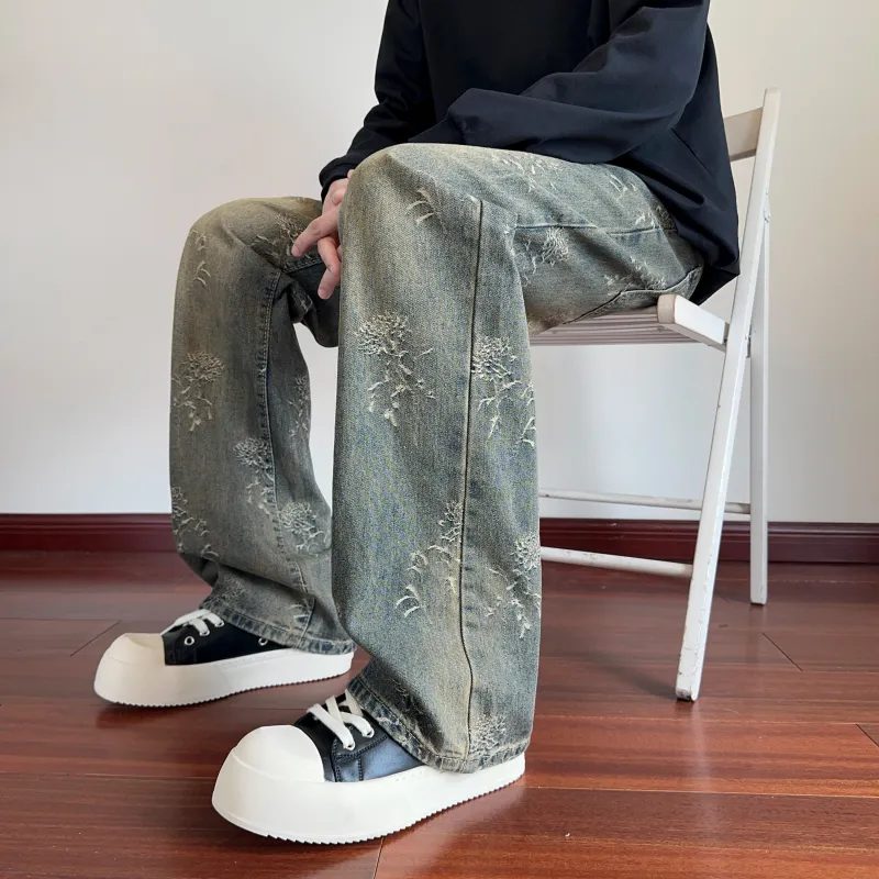 HOKLV Jeans Unisex-3
