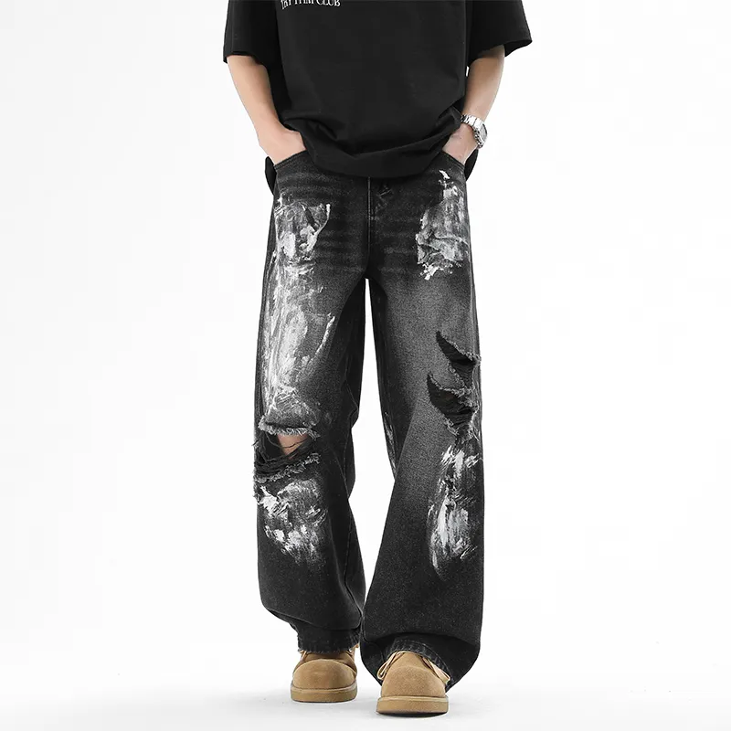 HOKLV Jeans Unisex Galaxy Gray-2