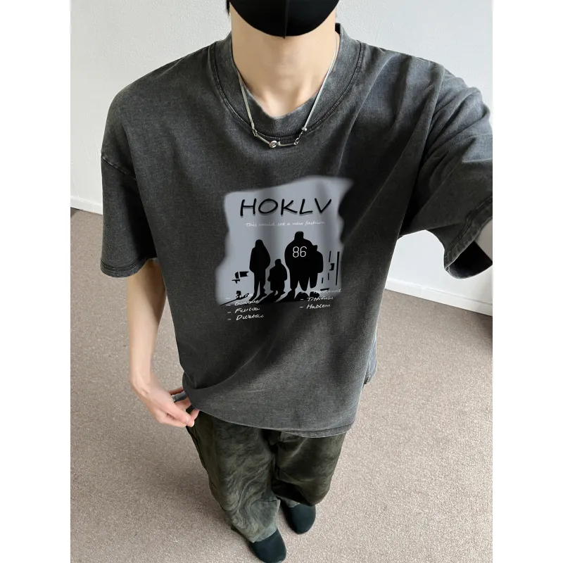 HOKLV T Shirts Unisex-2