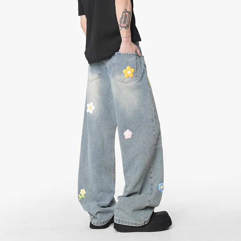 HOKLV Jeans Unisex-8