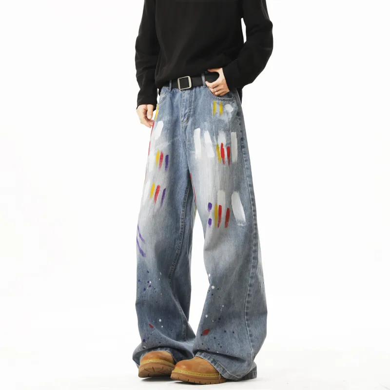 HOKLV Jeans Unisex-2