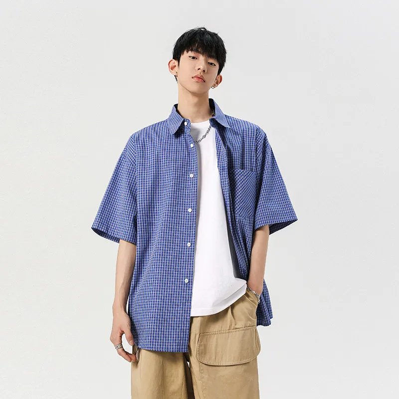 HOKLV Shirts Unisex Colorful Blue-6