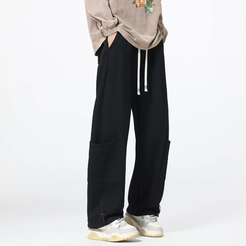 HOKLV Casual Pants Unisex White-20