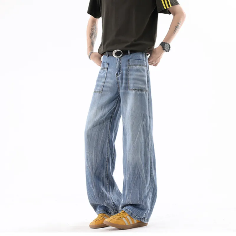 HOKLV Jeans Unisex-8