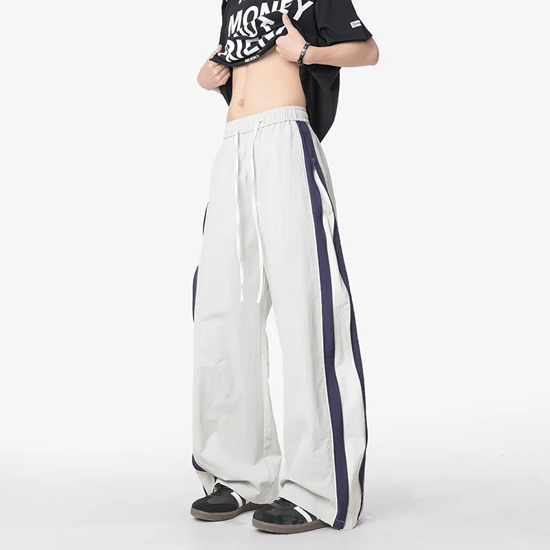 HOKLV Casual Pants Unisex Black-6
