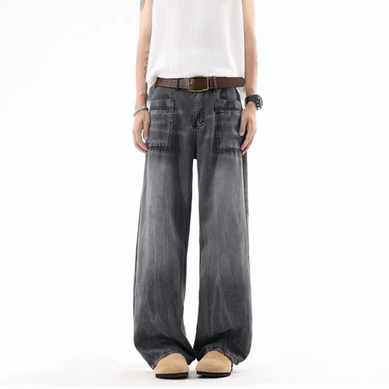 HOKLV Jeans Unisex-2