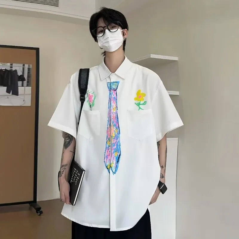 HOKLV Shirts Unisex White-4