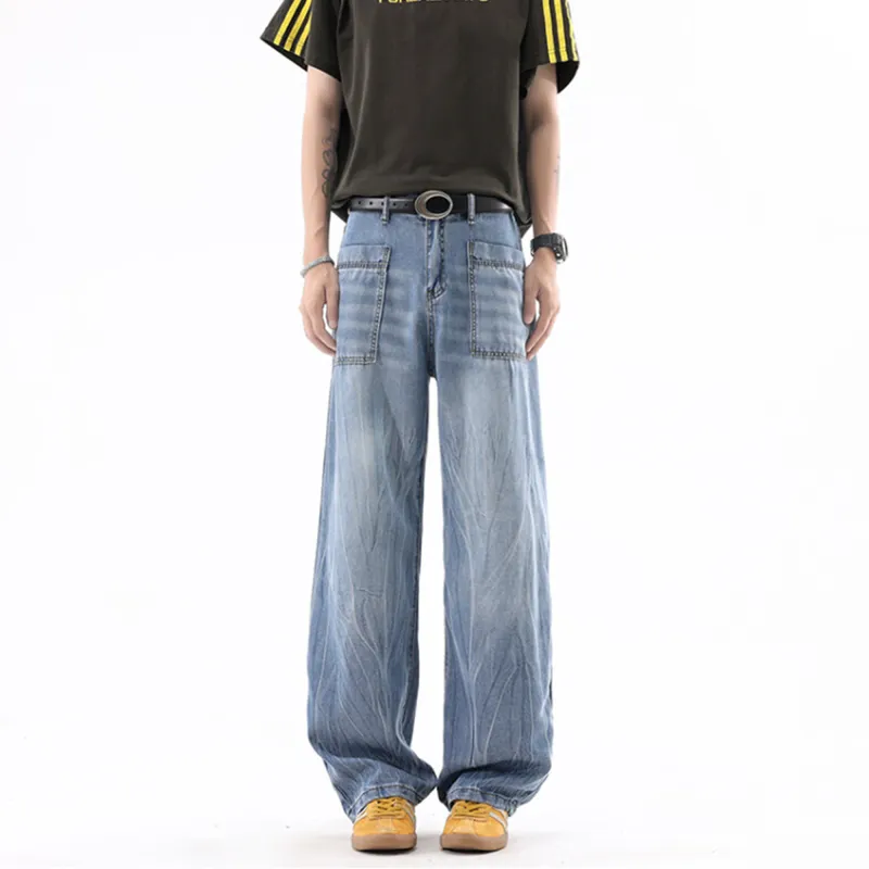 HOKLV Jeans Unisex-7