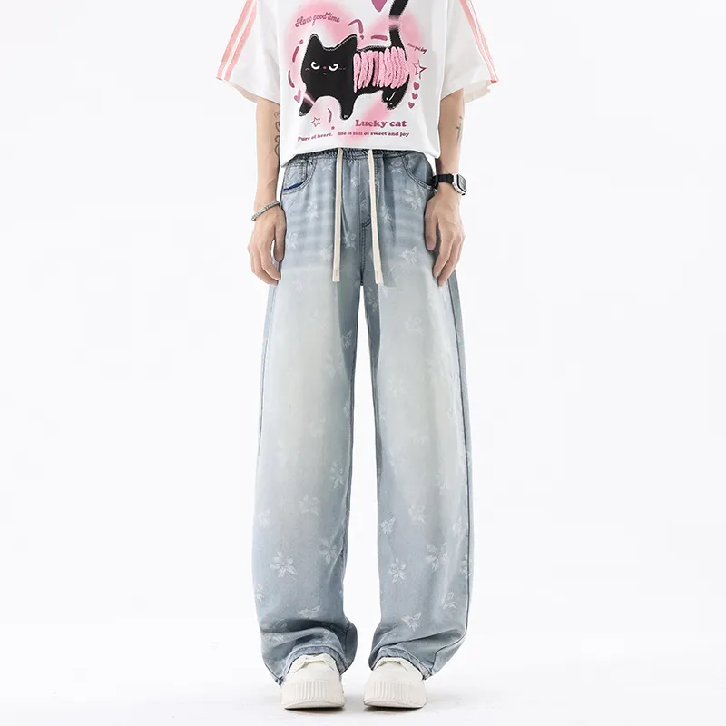 HOKLV Jeans Unisex-11