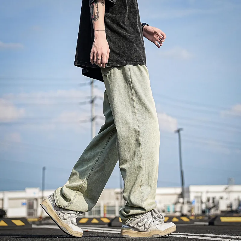 HOKLV Jeans Unisex-14