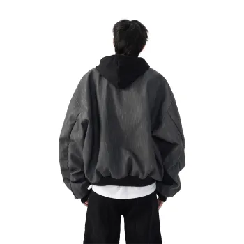 HOKLV Jackets Coats Unisex Dark Gray