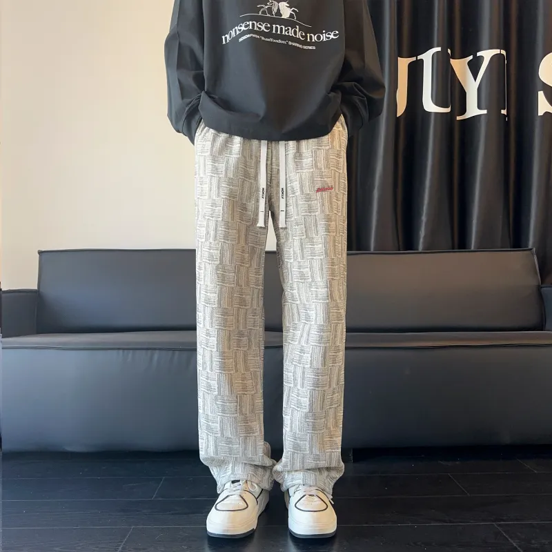 HOKLV Casual Pants Unisex White-2