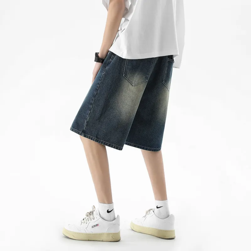 HOKLV Denim Shorts Unisex-5