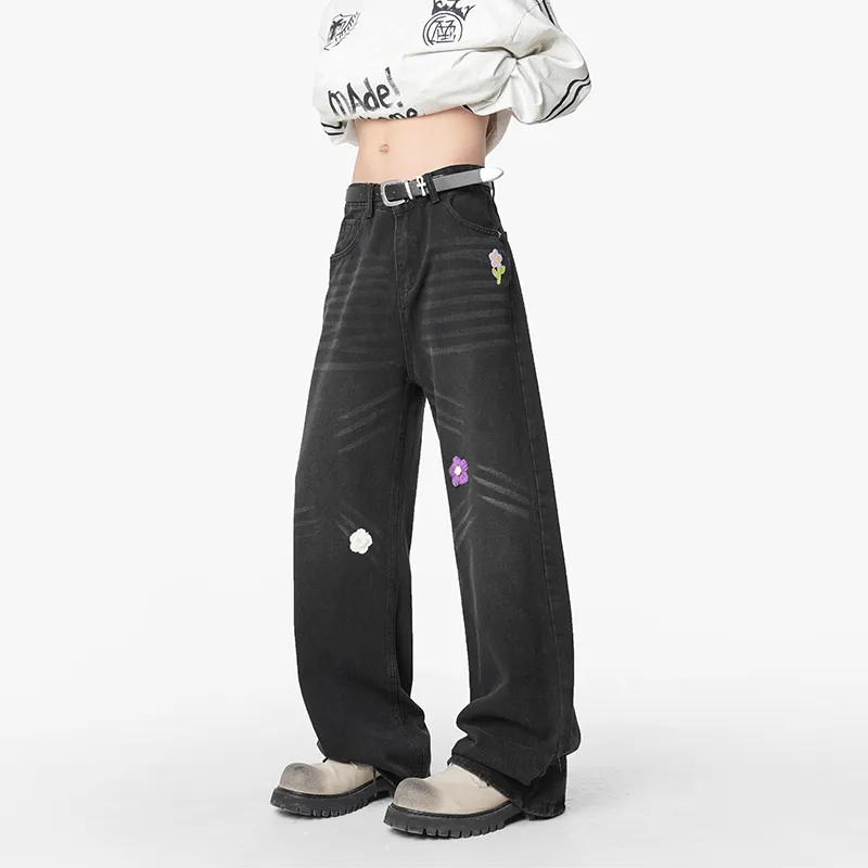 HOKLV Jeans Unisex-2