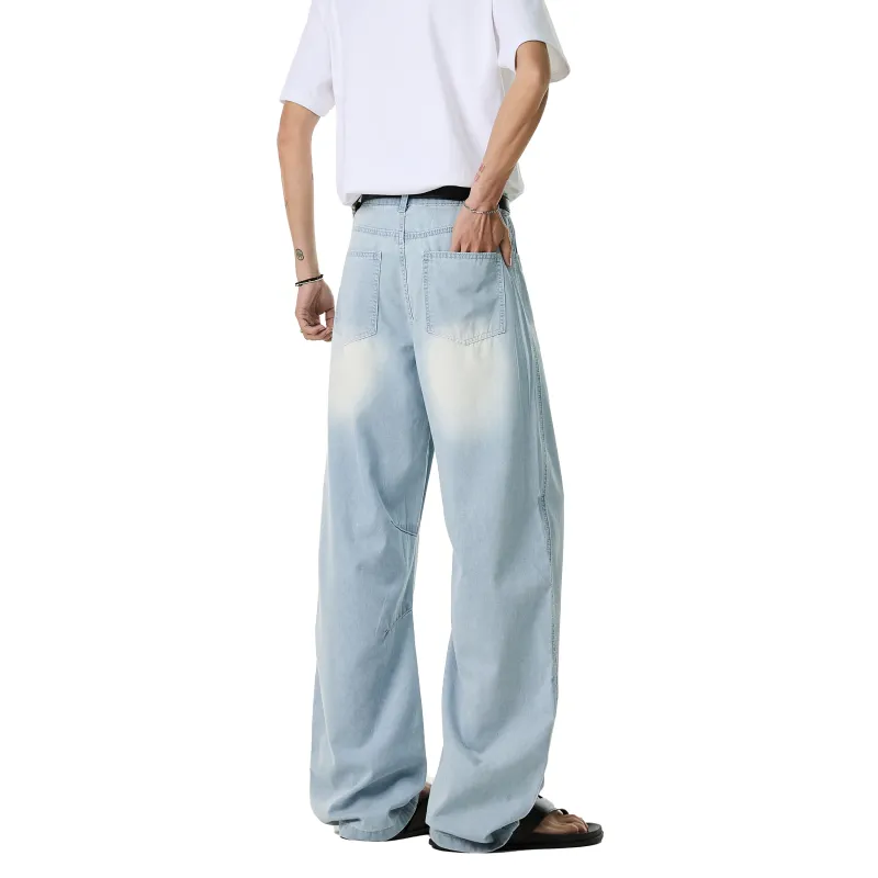 HOKLV SS25 Jeans Unisex Light Blue-1