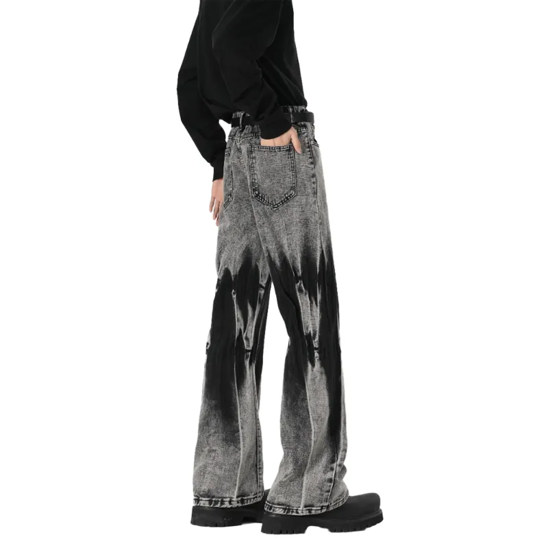 HOKLV Jeans Unisex Black-1