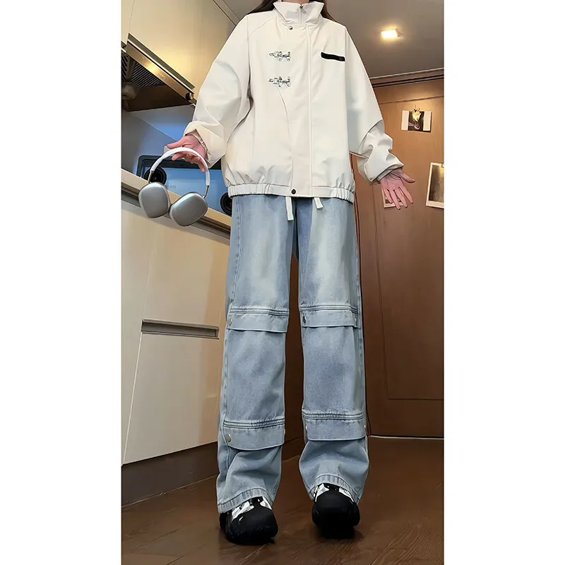 HOKLV Jeans Unisex-3