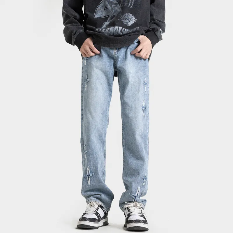 HOKLV Jeans Unisex-10