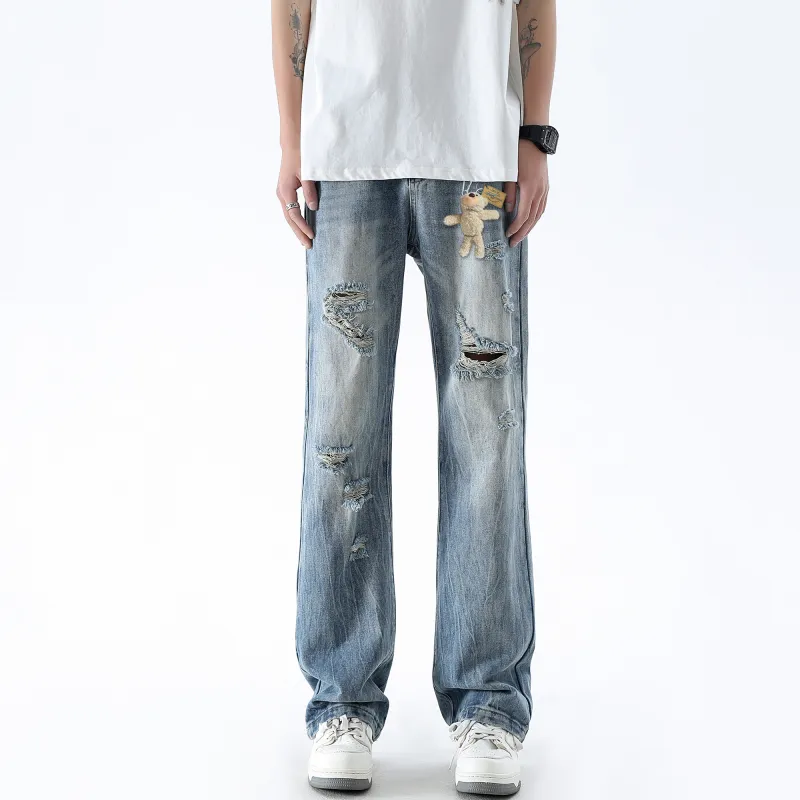 HOKLV Jeans Unisex-5