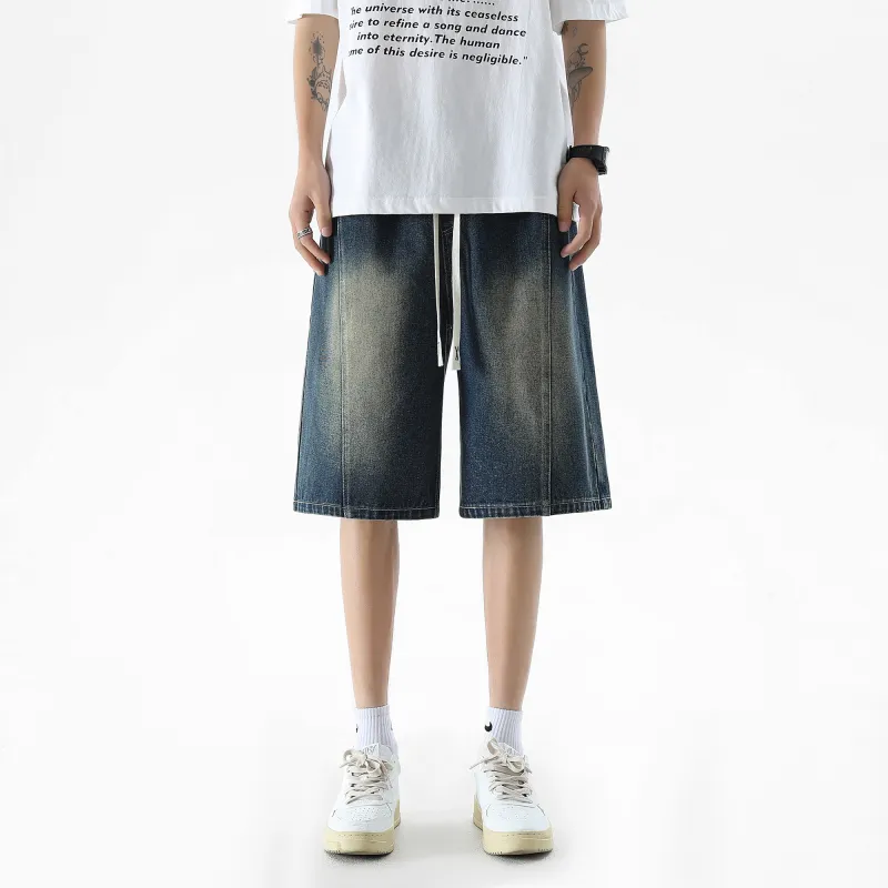 HOKLV Denim Shorts Unisex-2