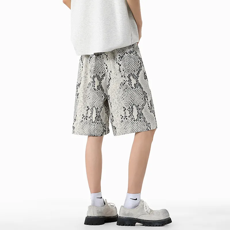 HOKLV Casual Shorts Unisex White-1