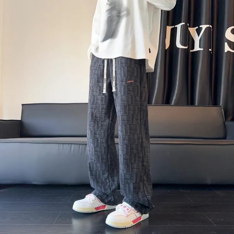 HOKLV Casual Pants Unisex White-9