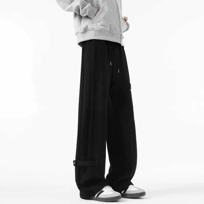 HOKLV Knitted Sports Pants Unisex White Heather Gray-25