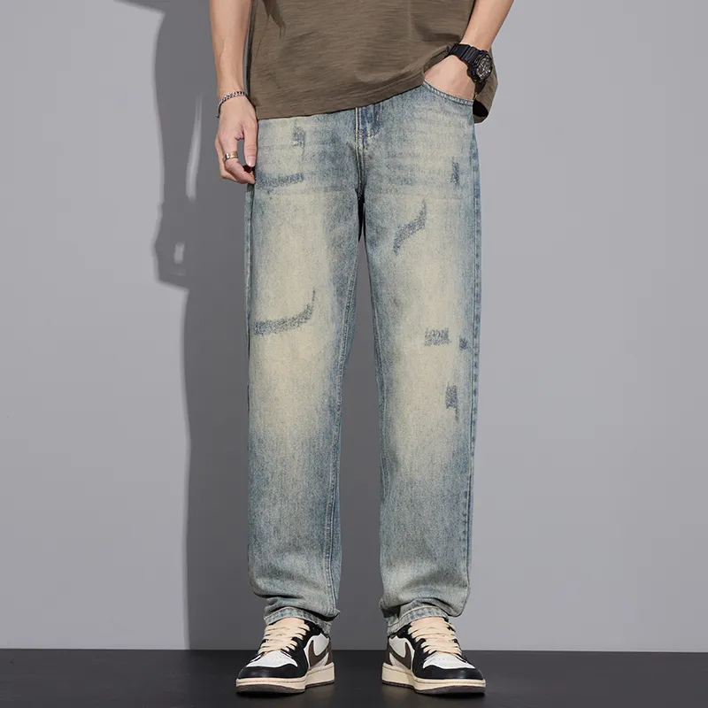 HOKLV Jeans Unisex Blue-2