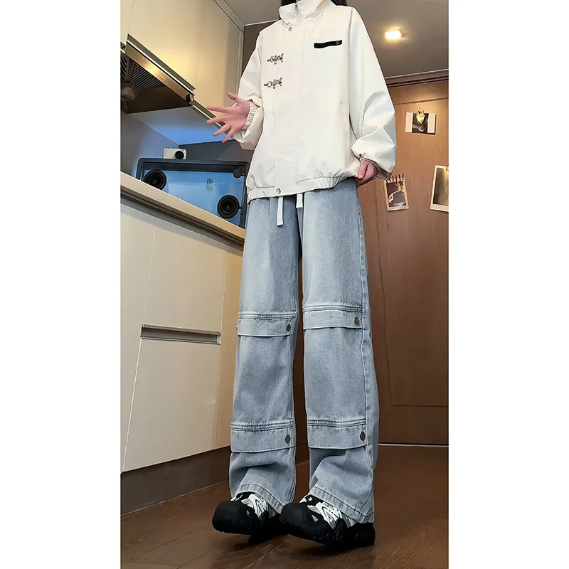 HOKLV Jeans Unisex-2