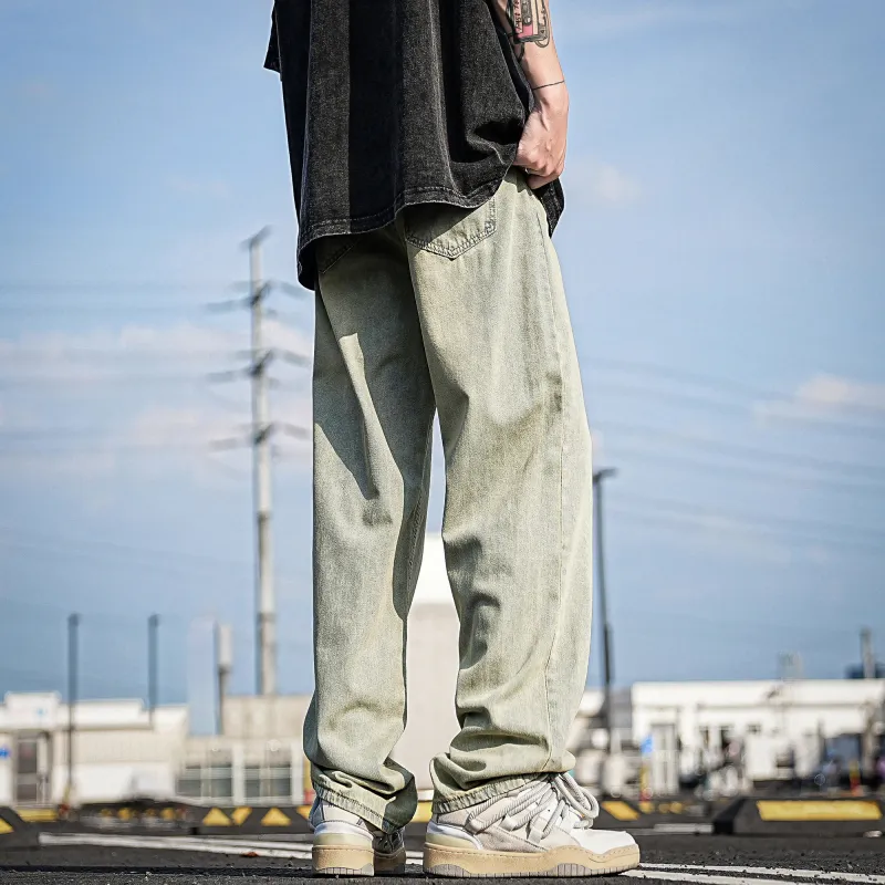 HOKLV Jeans Unisex-13