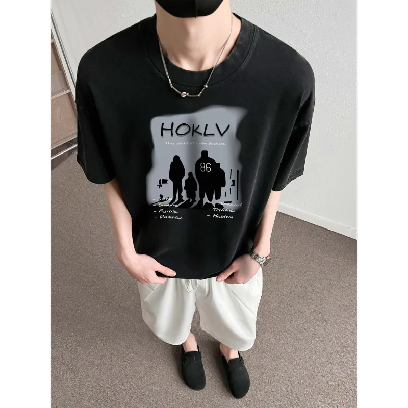 HOKLV T Shirts Unisex-9