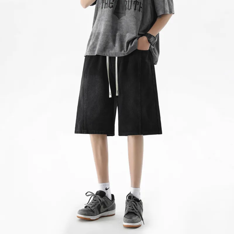 HOKLV Denim Shorts Unisex-8