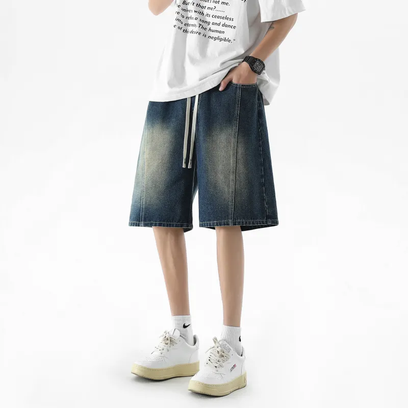 HOKLV Denim Shorts Unisex-3