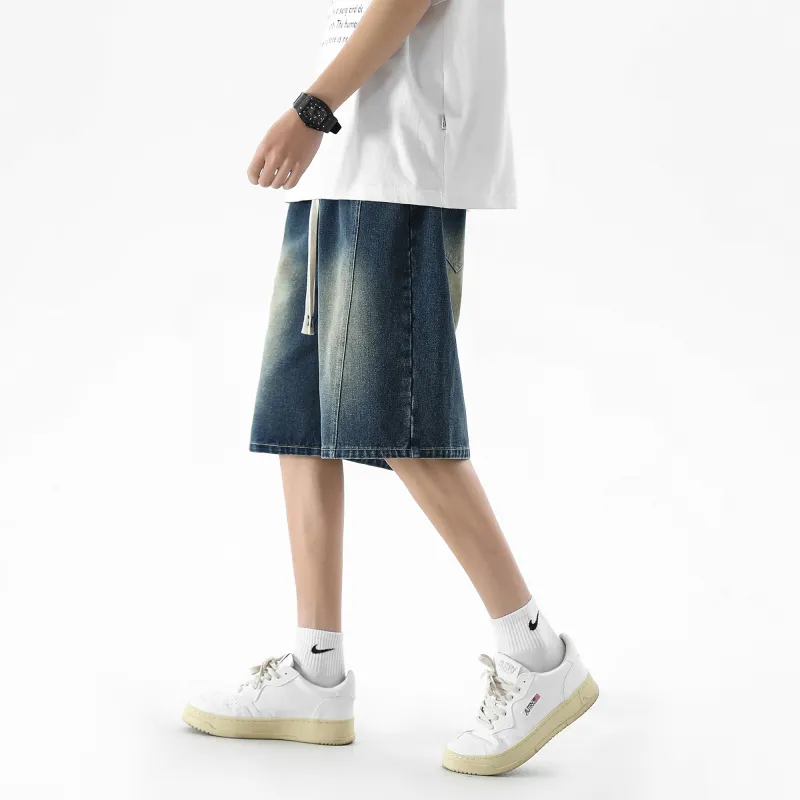 HOKLV Denim Shorts Unisex-4