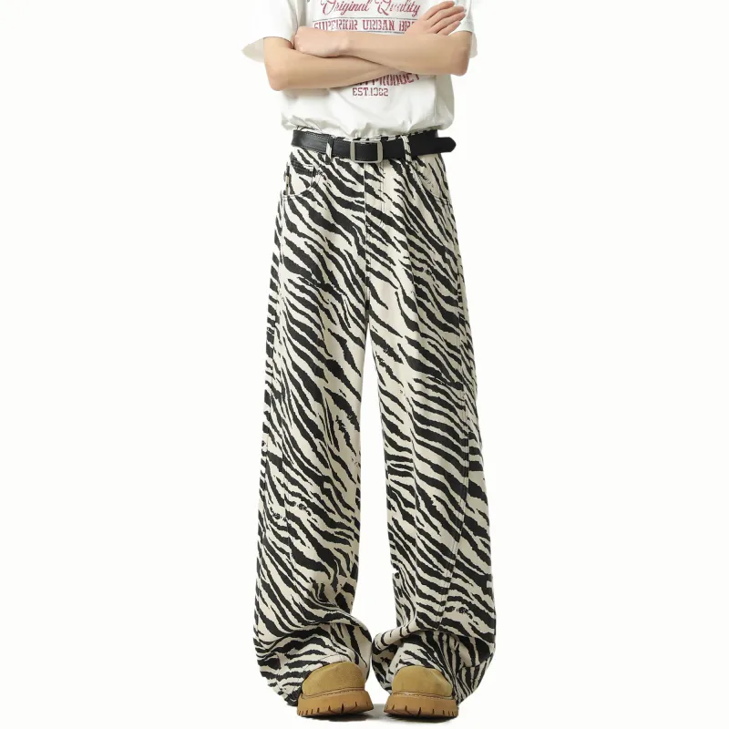 HOKLV Jeans Unisex White-2