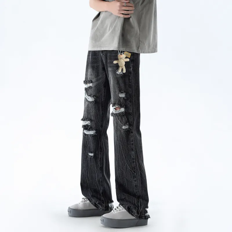 HOKLV Jeans Unisex-2