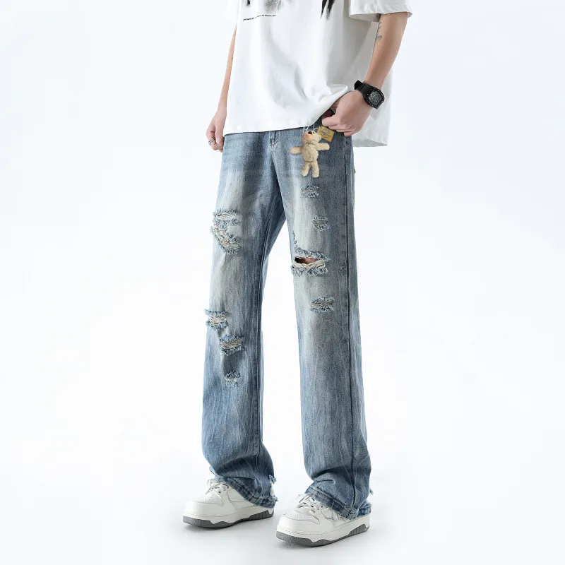 HOKLV Jeans Unisex-6