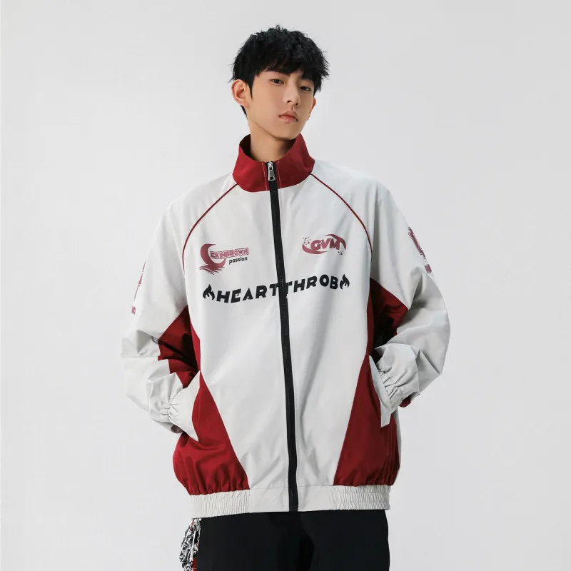 HOKLV Jackets Coats Unisex Red Apricot-2