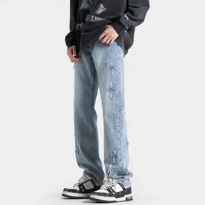 HOKLV Jeans Unisex-9
