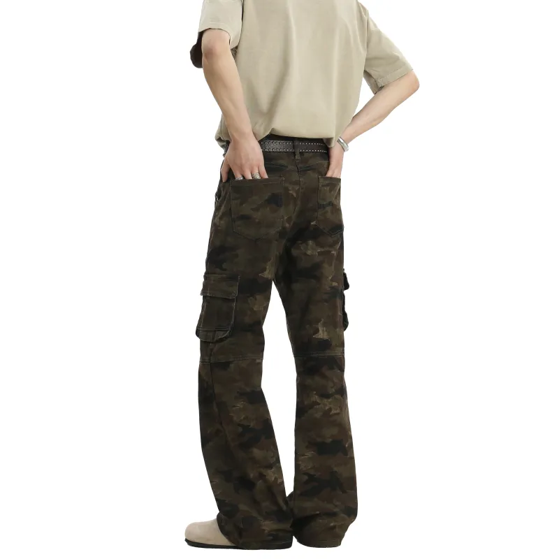 HOKLV SS25 Jeans Unisex Jungle Camouflage-1