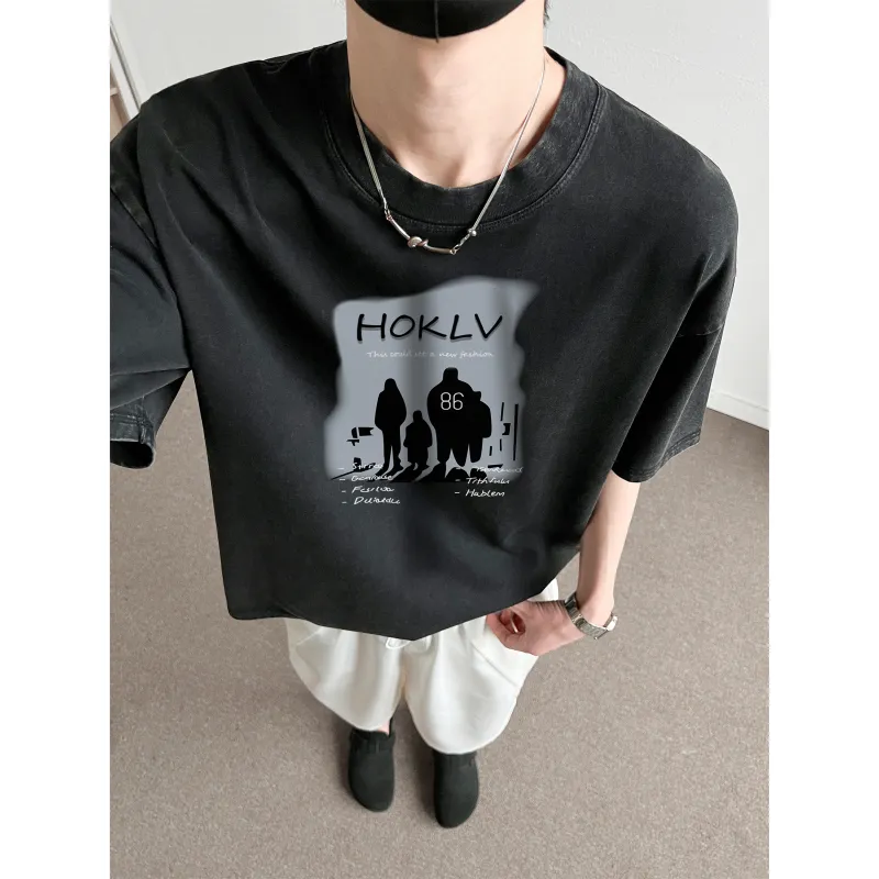 HOKLV T Shirts Unisex-8